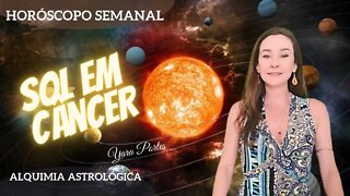 Horóscopo do dia 17 a 23/06 -Vênus X Saturno; Sol em Câncer - Alquimia Astrológica - Yara Portes