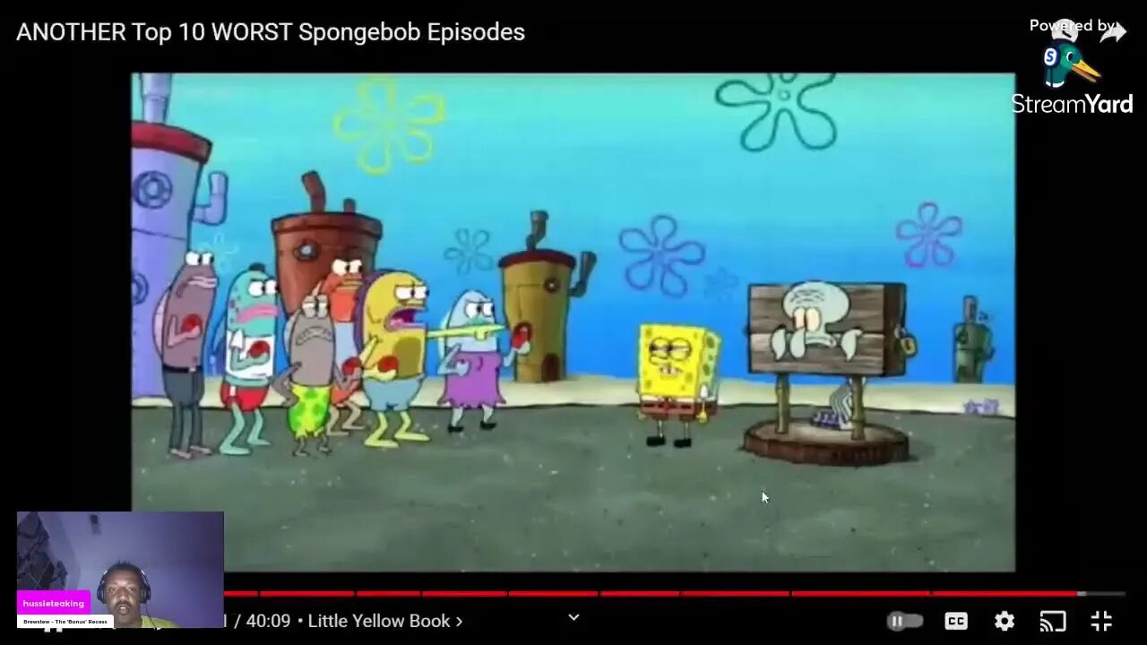 hussleteaking reactino to ANOTHER Top 10 WORST Spongebob Episodes