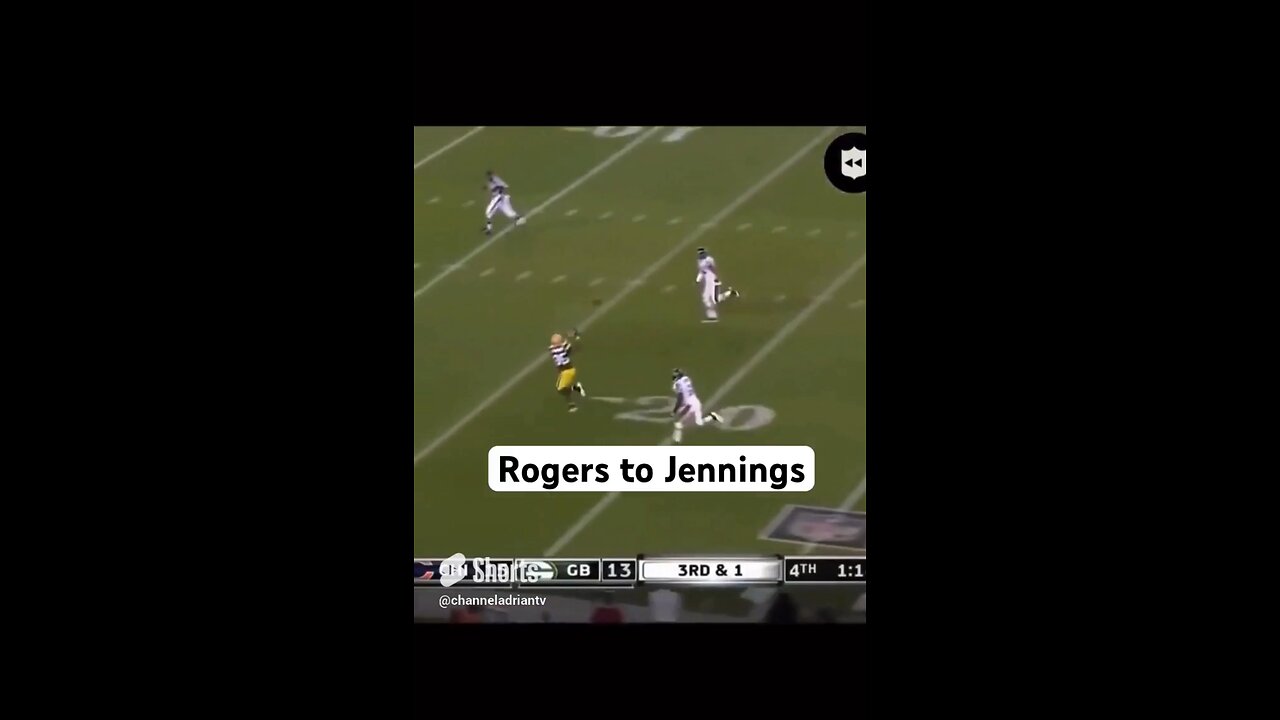 Rodgers to Jennings #shorts #football #greenbaypackers #aaronrodgers #nfl #football #sports