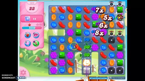 Candy Crush Level 1319 Audio Talkthrough, 3 Stars 0 Boosters