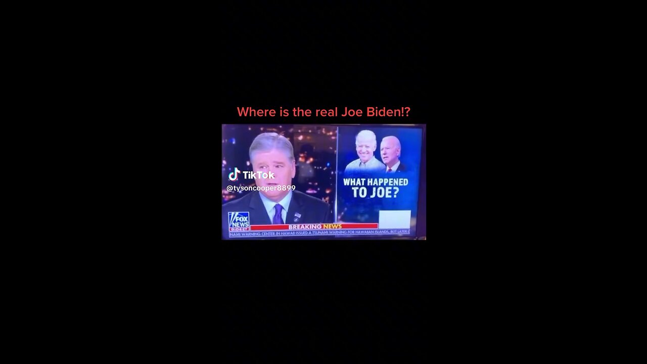 of course it's not the real joe biden