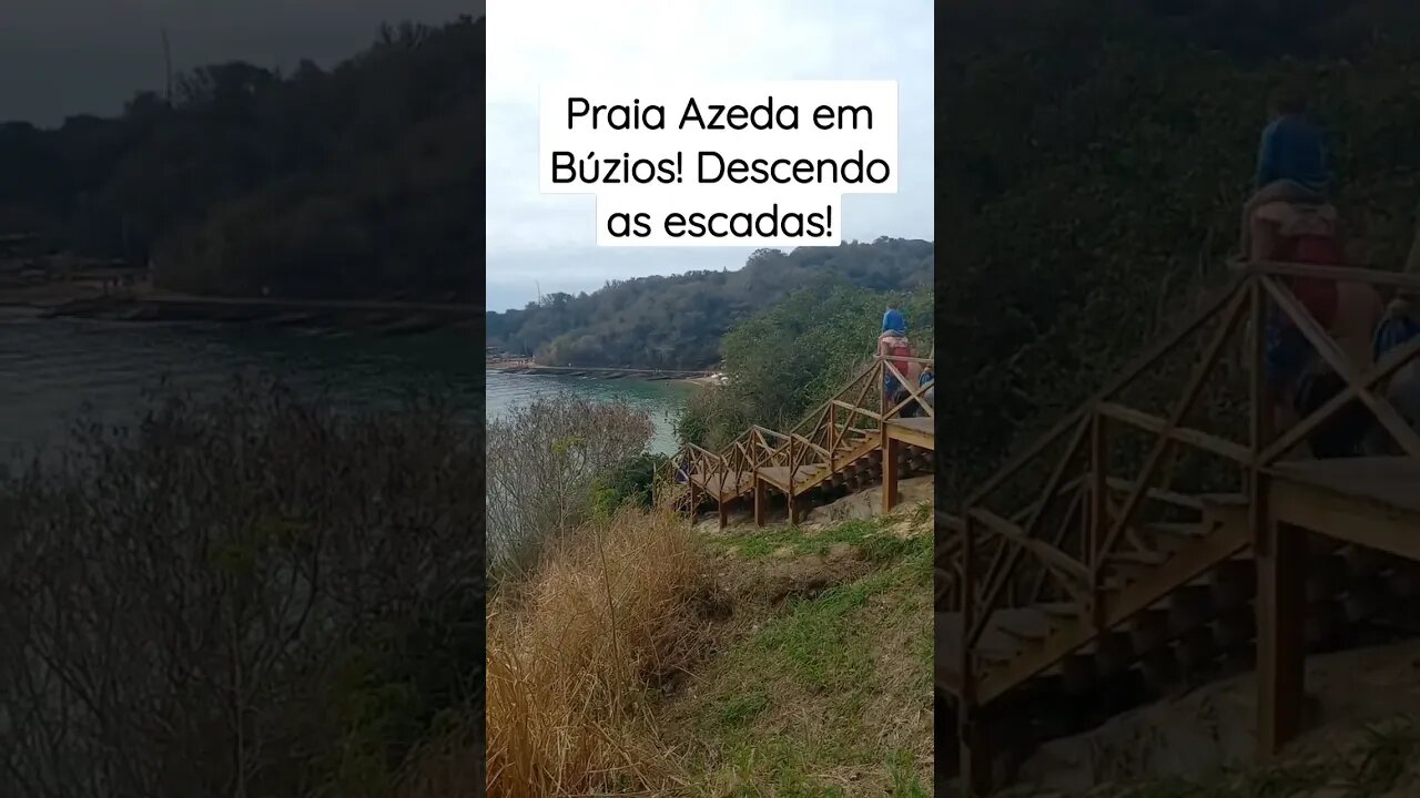 Búzios hoje [ Praia Azeda] Descendo até à Praia! #shorts