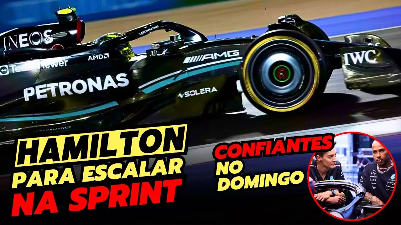 Hamilton vai escalar na sprint | Hamilton diz que Mercedes lutará por vitória no domingo