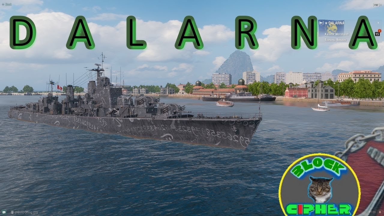 world of warships T11 Destroyer Dalarna