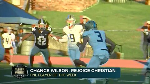 Week 1 Player of the Week: Chance WIlson