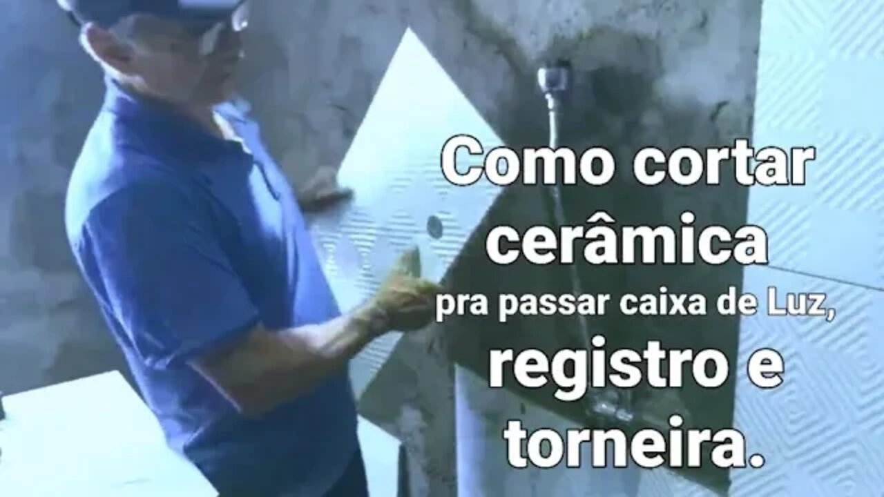 COMO CORTAR A CERÂMICA PARA A CAIXA DE LUZ, REGISTRO E TORNEIRA.