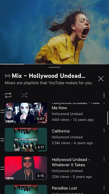 Disturbed music check it out on their channel