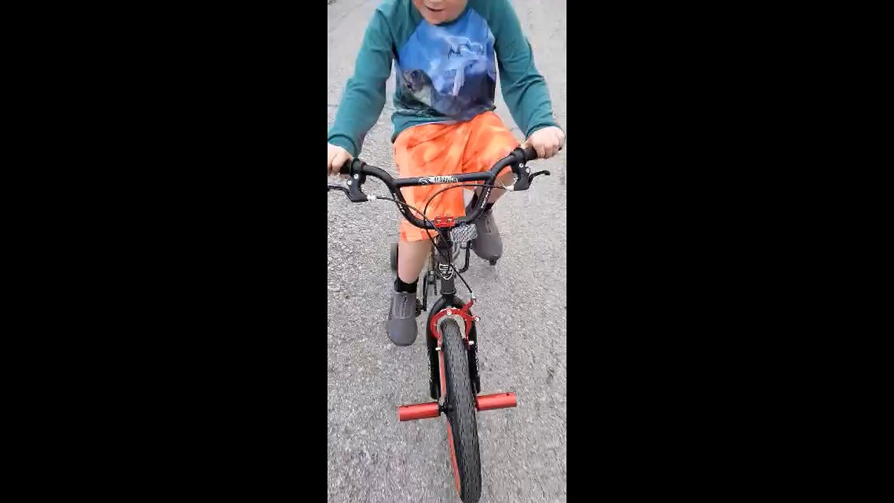 Our special needs son learned to ride his bike