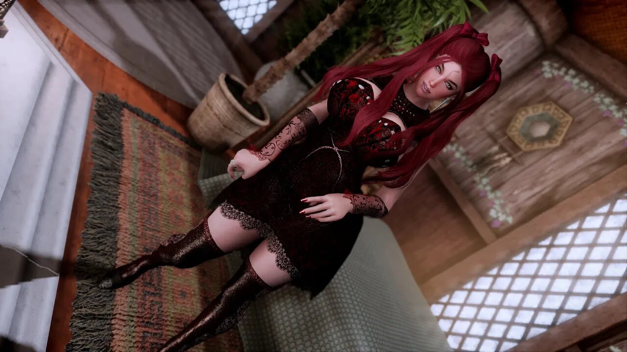 Skyrim [Ashtoreth] Sanguine Dress 3BA.v2 & BHUNP SMP 1.0.1 SE