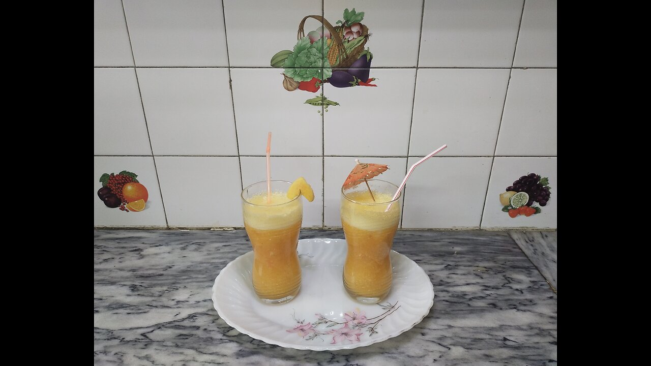 Peach Soda Drink