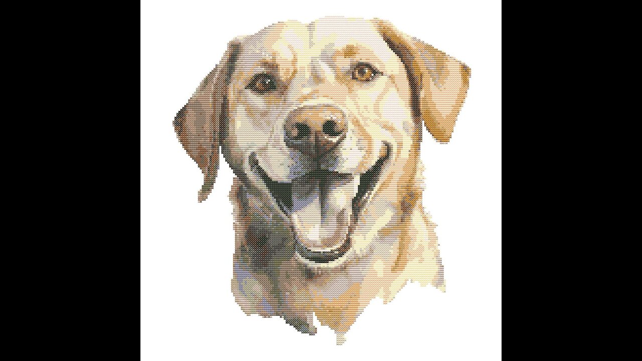 LABRADOR Cross Stitch Pattern by Welovit | welovit.net | #welovit