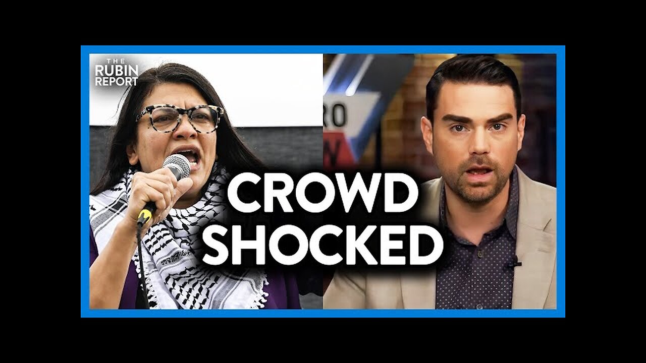 Crowd Shocked as Rashida Tlaib Cries While Refusing to Admit Her Lie w/ Ben Shapiro