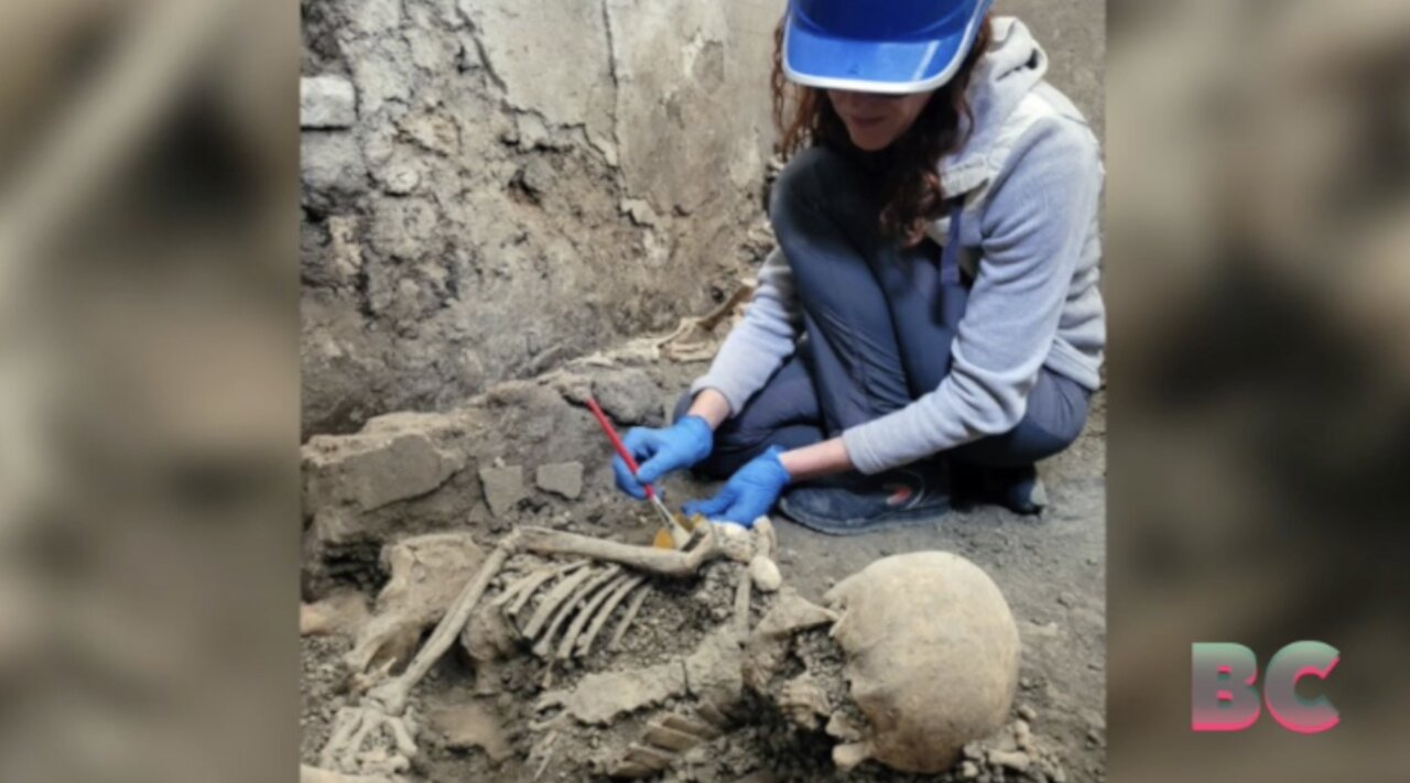 Archaeologists uncover two new Pompeii victims killed by earthquake