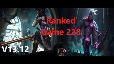 Ranked Game 228 Caitlyn Vs Varus Bot League Of Legends V13.12