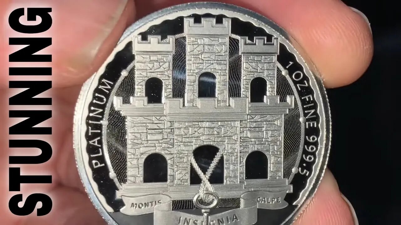 The World's NEWEST Platinum Coin! Very Unique! 1 Oz Gibraltar Castle