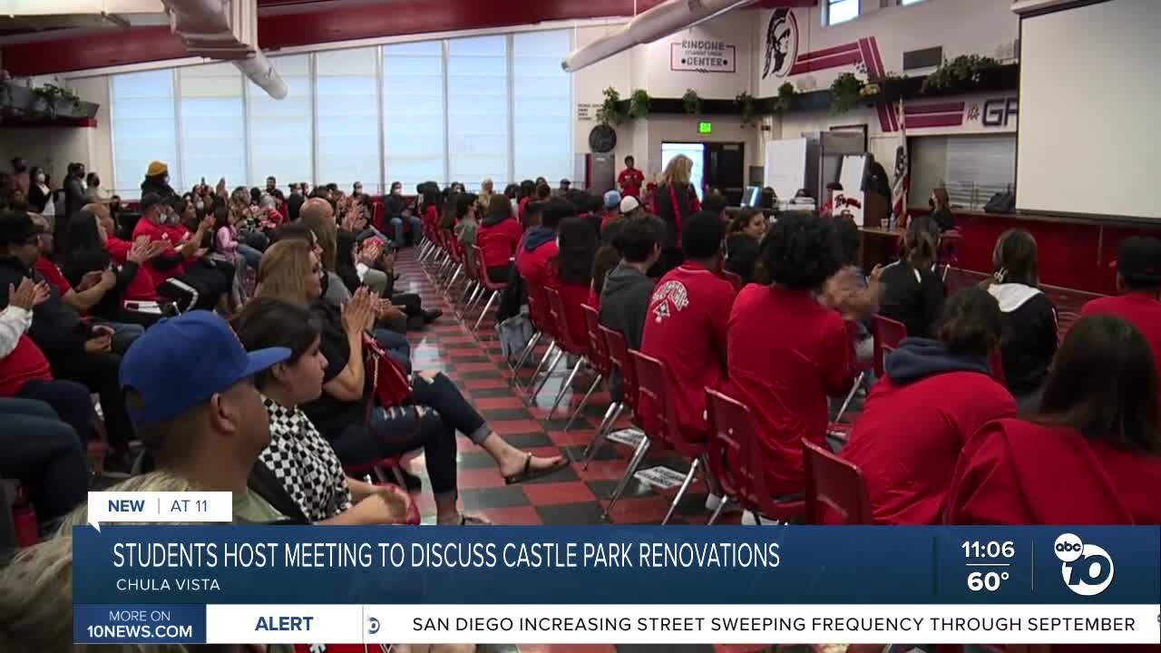 Students lead meeting demanding Castle Park High renovations