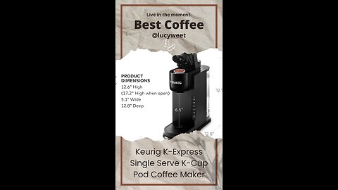 Keurig K-Express Single Serve Coffee Machine – 42oz Reservoir, Strong Brew & Energy Efficient