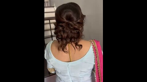 Party hairstyle- low bun hairstyle