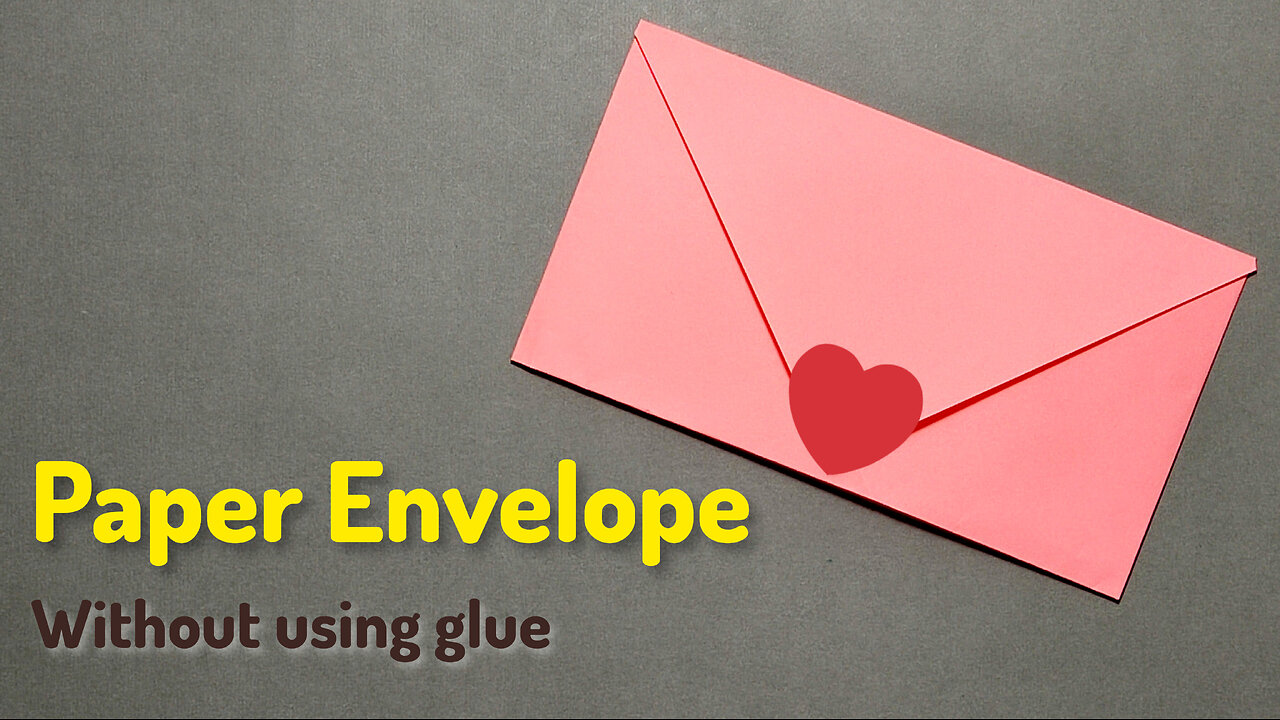 How to Make a "Paper Envelope" Without Glue. DIY Crafts Origami