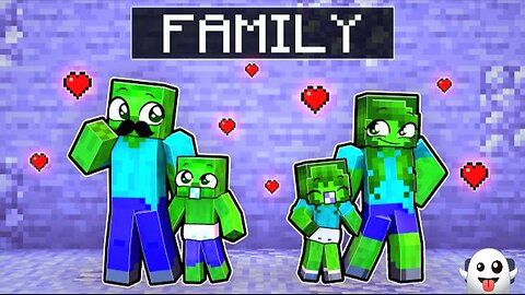 Zombie family in minecraft ||family in ❤️ 😍 💖 you can watch