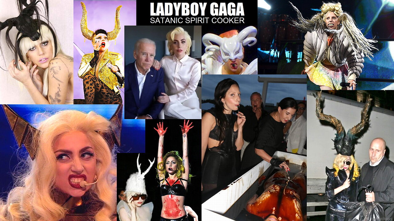 LADY-BOY GAGA LOVES SATANIC SPIRIT COOKING WITH MARINA ABRAMOVIC