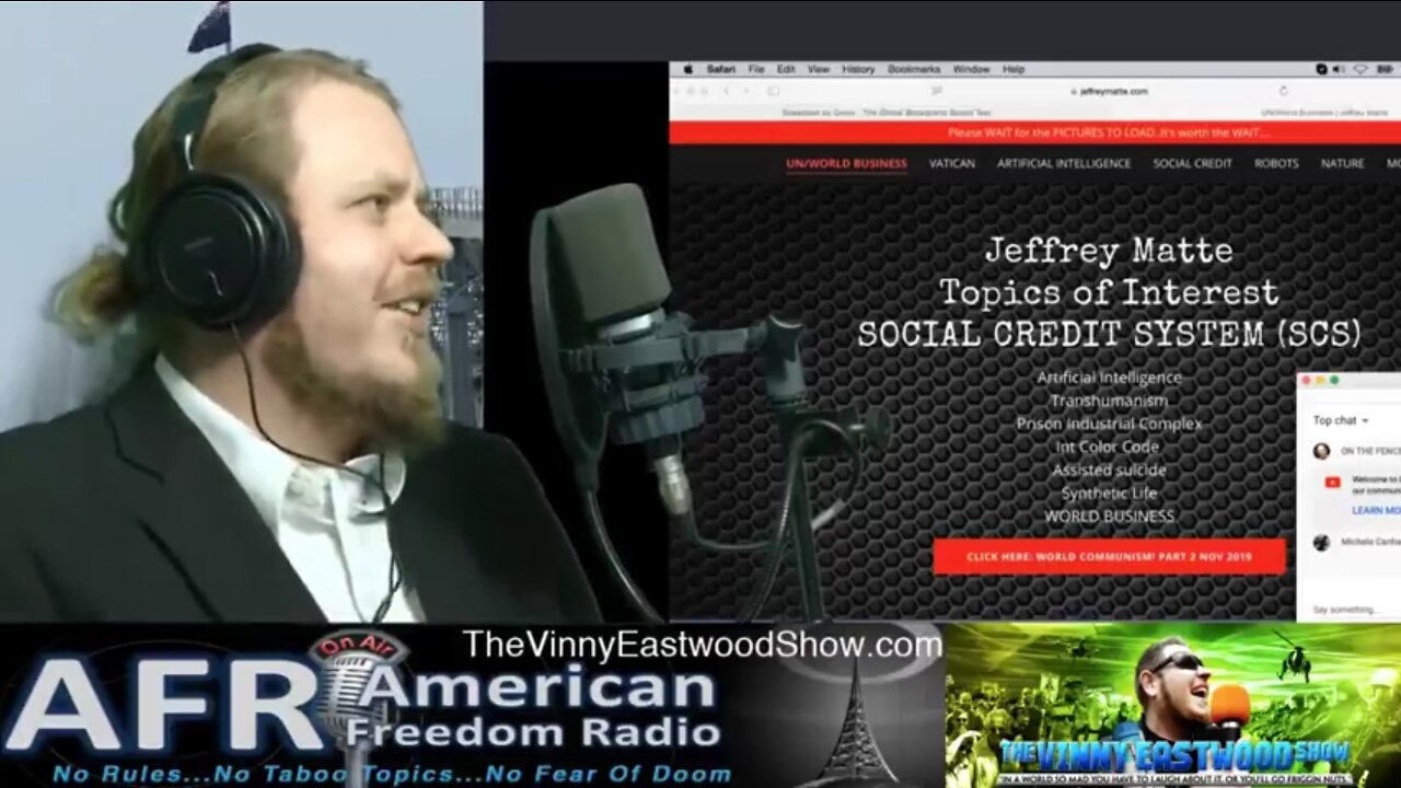 Jeffrey Matte Host of the Jordan Maxwell Show! with Vinny Eastwood - 6 Nov 2019