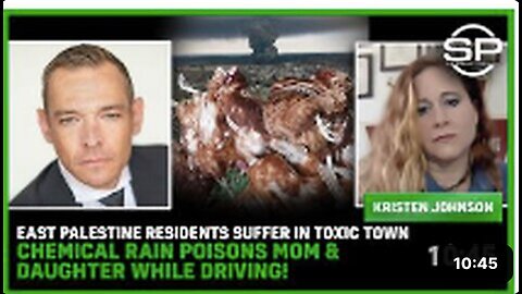 East Palestine Residents Suffer In TOXIC TOWN CHEMICAL RAIN POISONS Mom & Daughter While Driving!