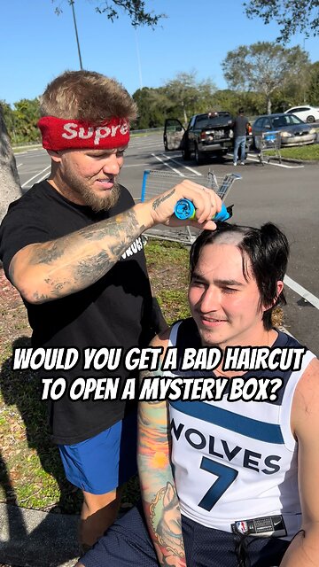He SHAVED HIS HEAD to win a Mystery Box 😳🚨