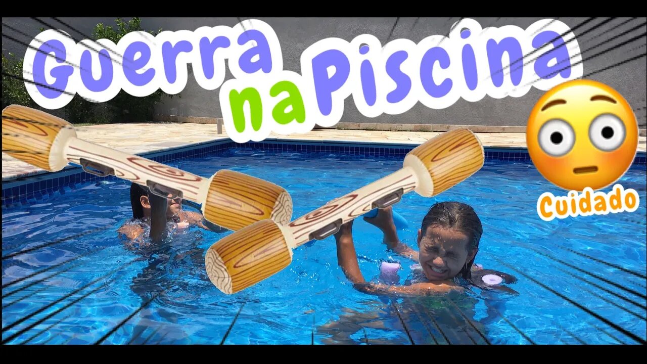 GUERRA NA PISCINA 🙀 3 irmãs demais pool war the best pool