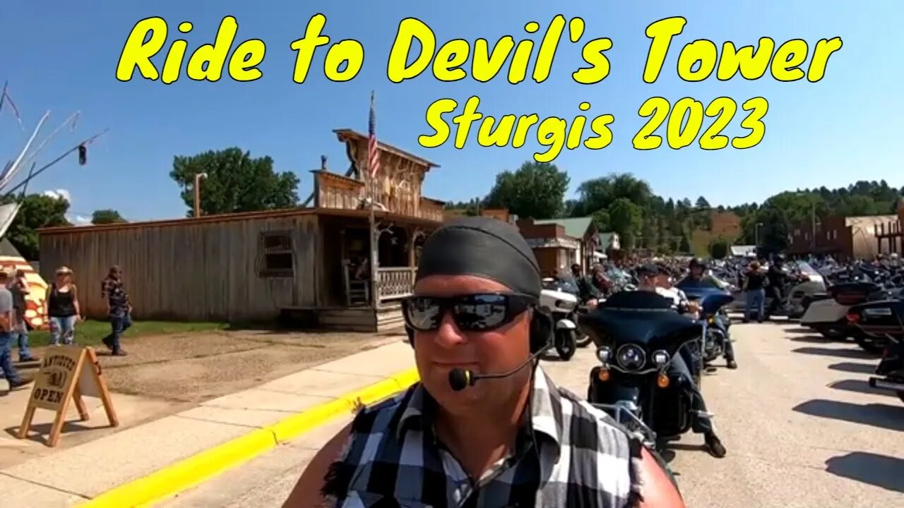 Motorcycle Ride to Devil's Tower during the Sturgis Motorcycle Rally