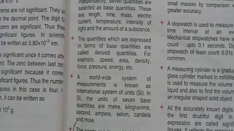 Physics Lecture#2 Pre 9th CH# 1Short Questions 16 to 25