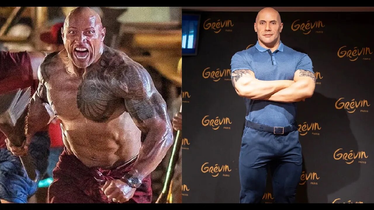 The Rock Wants To Be Black Now After Reacting to His Wax Statue at Musee Grevin