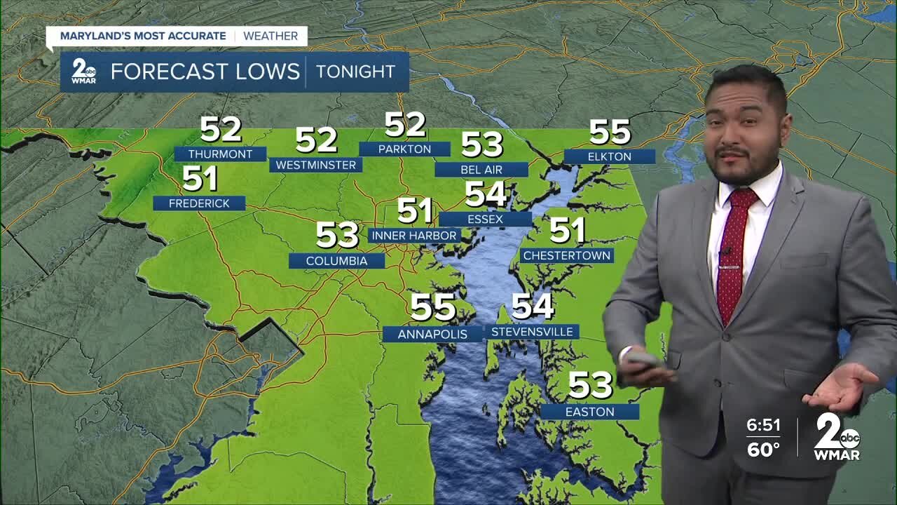 Cesar Cornejo's WMAR-2 News Forecast for Sunday Evening