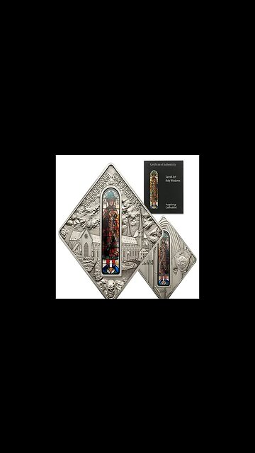 2012 PALAU 10 DOLLAR SILVER AUGSBURG CATHEDRAL ANTIQUE FINISH