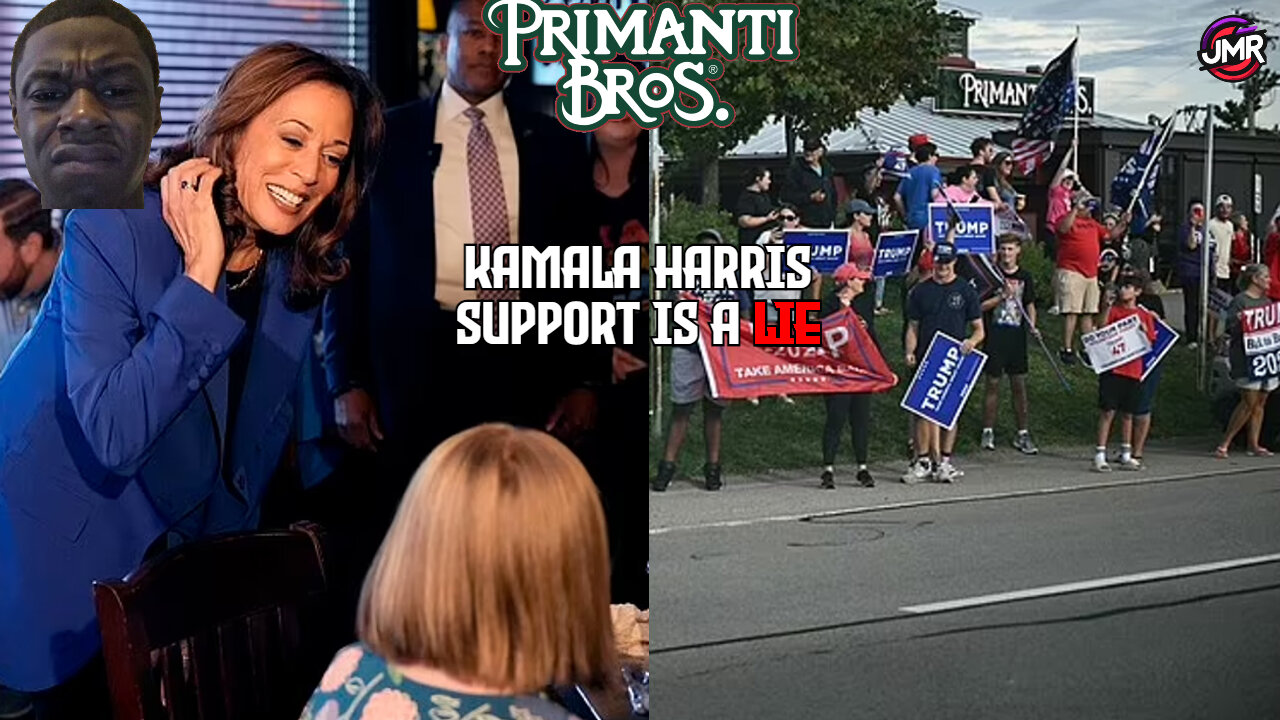 Kamala Harris KICKS OUT diners for STAGED campaign stunt & get's BOO'D by Trump supporters!