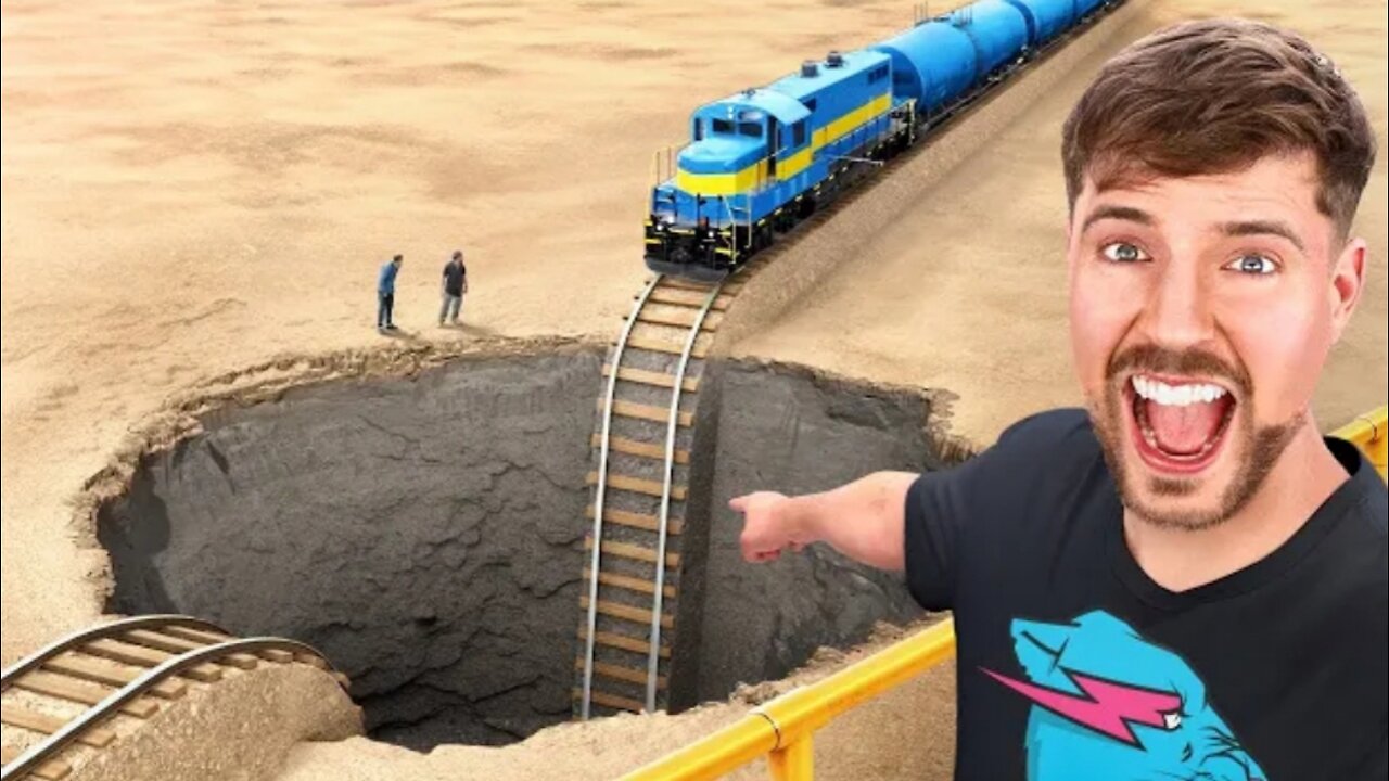 Train Vs Giant Pit