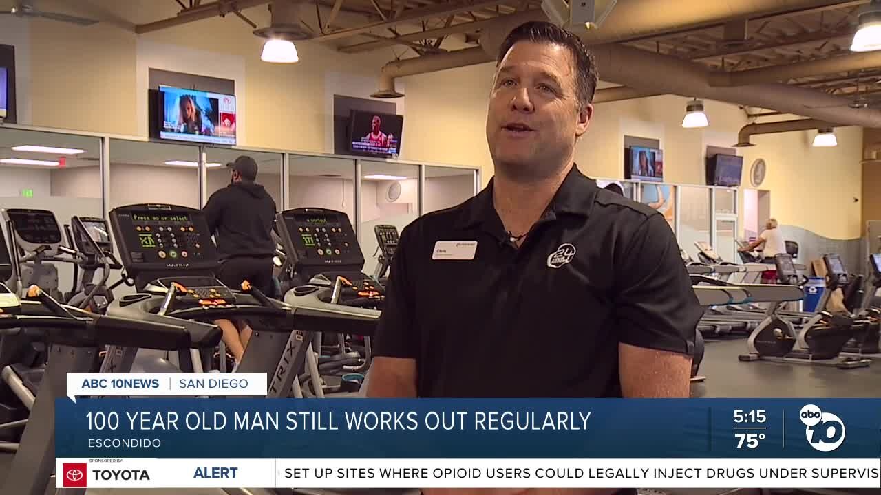 100-year old man still works out regularly