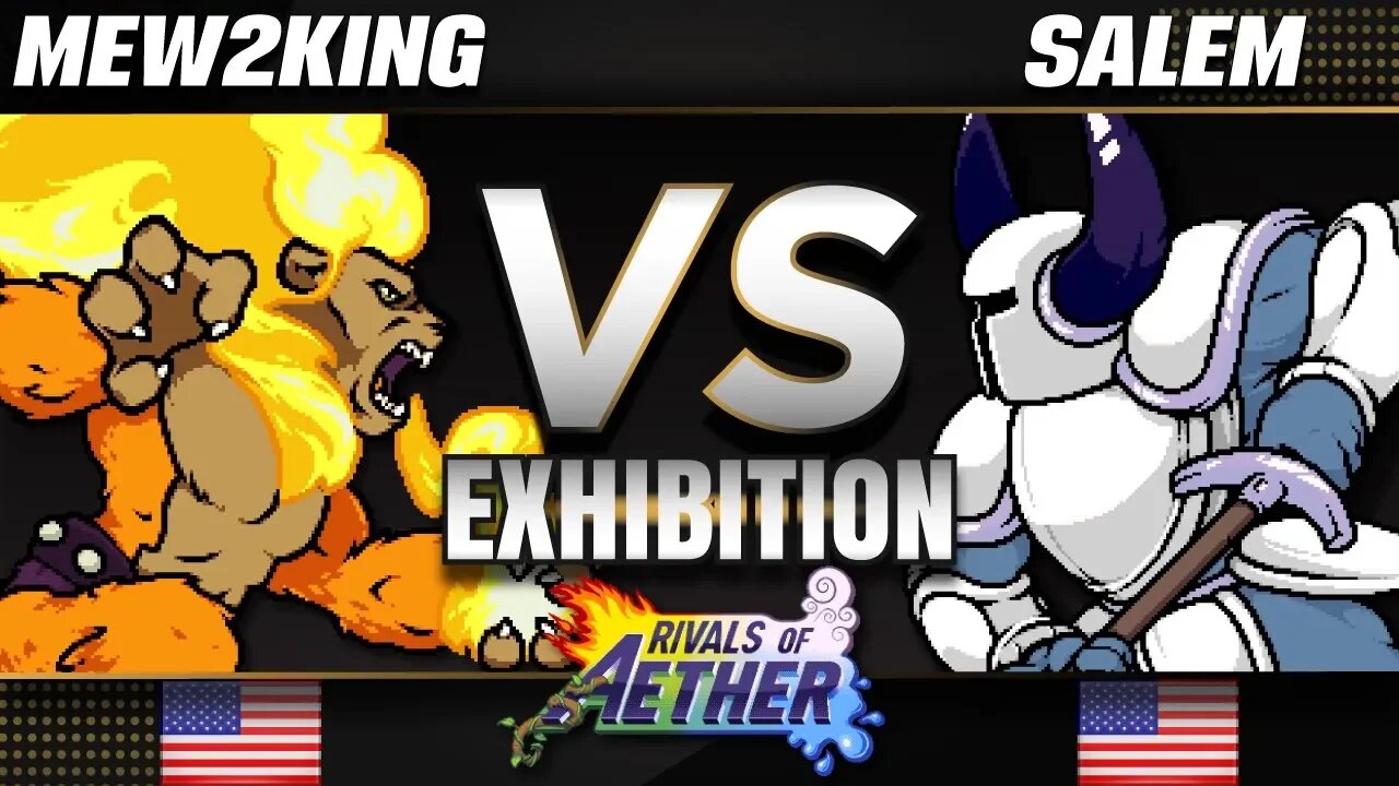 Playing Rivals of Aether Seriously!! Mew2King (Zetterburn) vs. Salem (Shovel Knight)