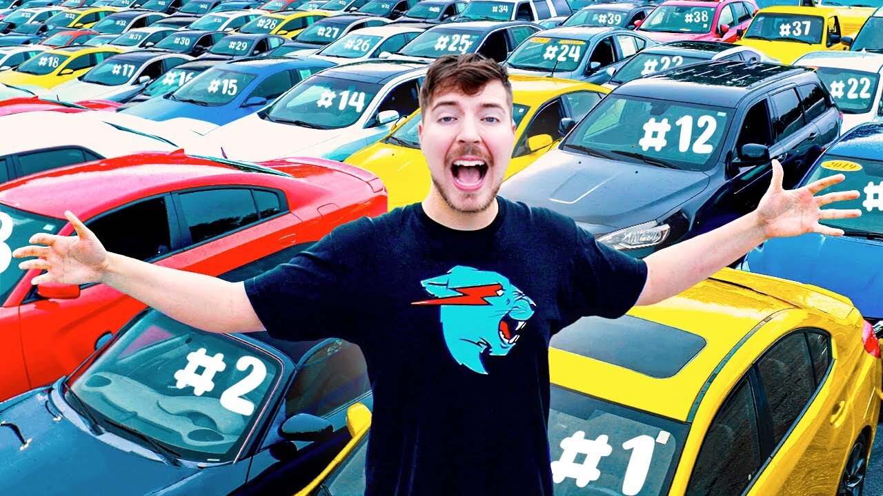 I Gave My 40,000,000th Subscriber 40 Cars