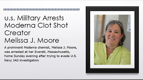 u.s. Military Arrests Moderna SHOT CLOT Creator