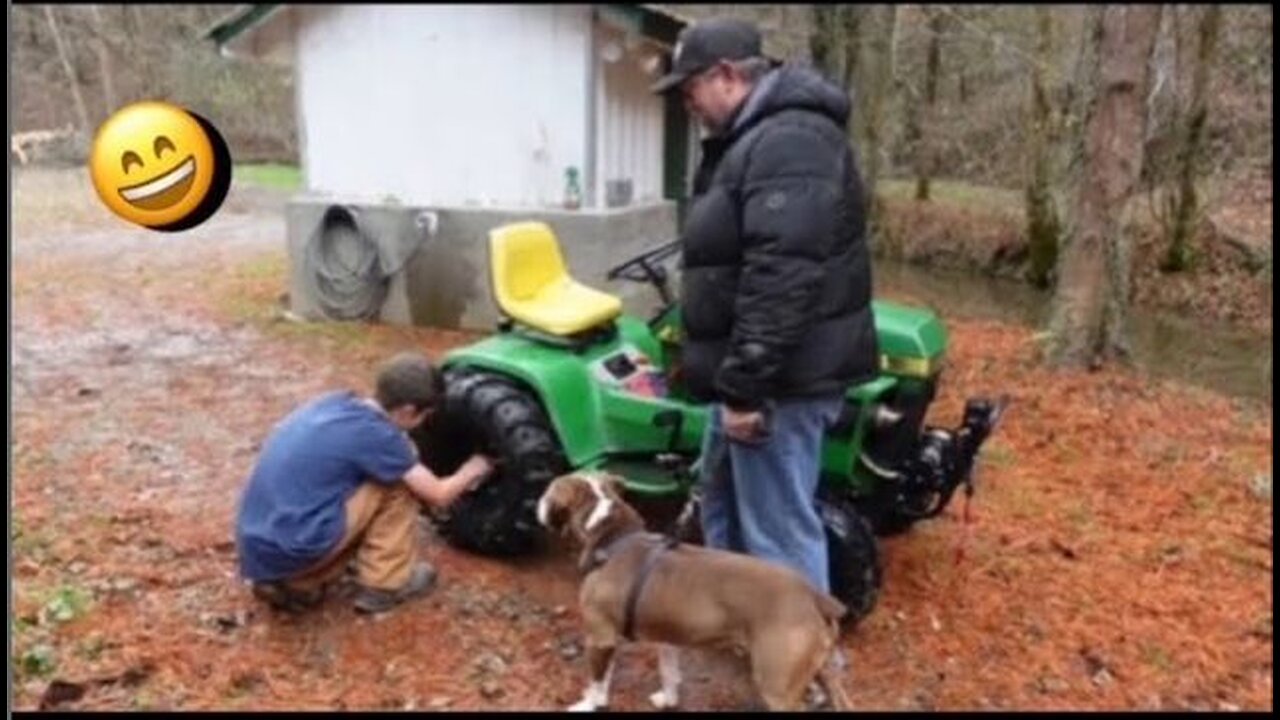 Creek Tunnel ride Montage footage 11/24/23 JD214 Mud Mower