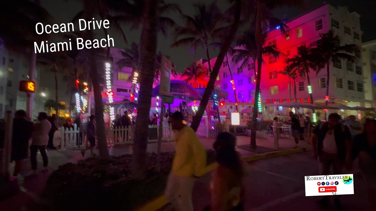 Ocean Drive is a major thoroughfare in the South Beach neighborhood of Miami Beach, Florida.