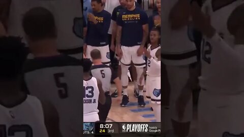 Steph with the 4 point play!