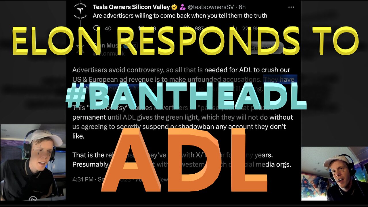 Elon Responds to BanTheADL