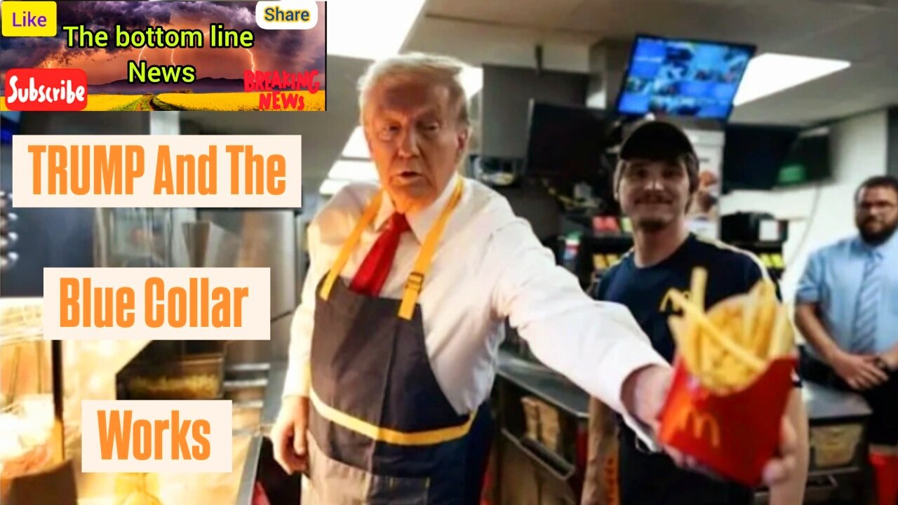 Smart play by the Trump Campain: Blue Collar voters at McDonald's