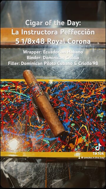 La Instructora Perfección 5 1/8x48 Royal Corona #Short #Cigar #Shorts #Cigars #CigarOfTheDay #SNTB