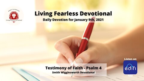 Testimony of Faith - Psalm 4