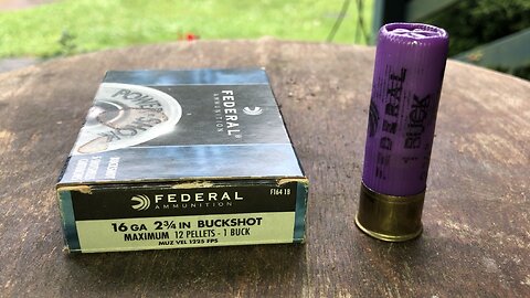 Federal 16 Gauge 12 Pellet #1 Buck - Breakdown