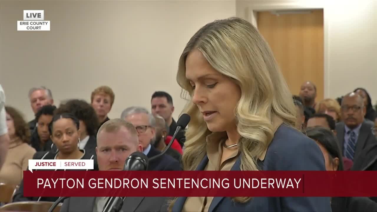 Buffalo mass shooting sentencing: sister of Jennifer Warrington gives victim impact statement