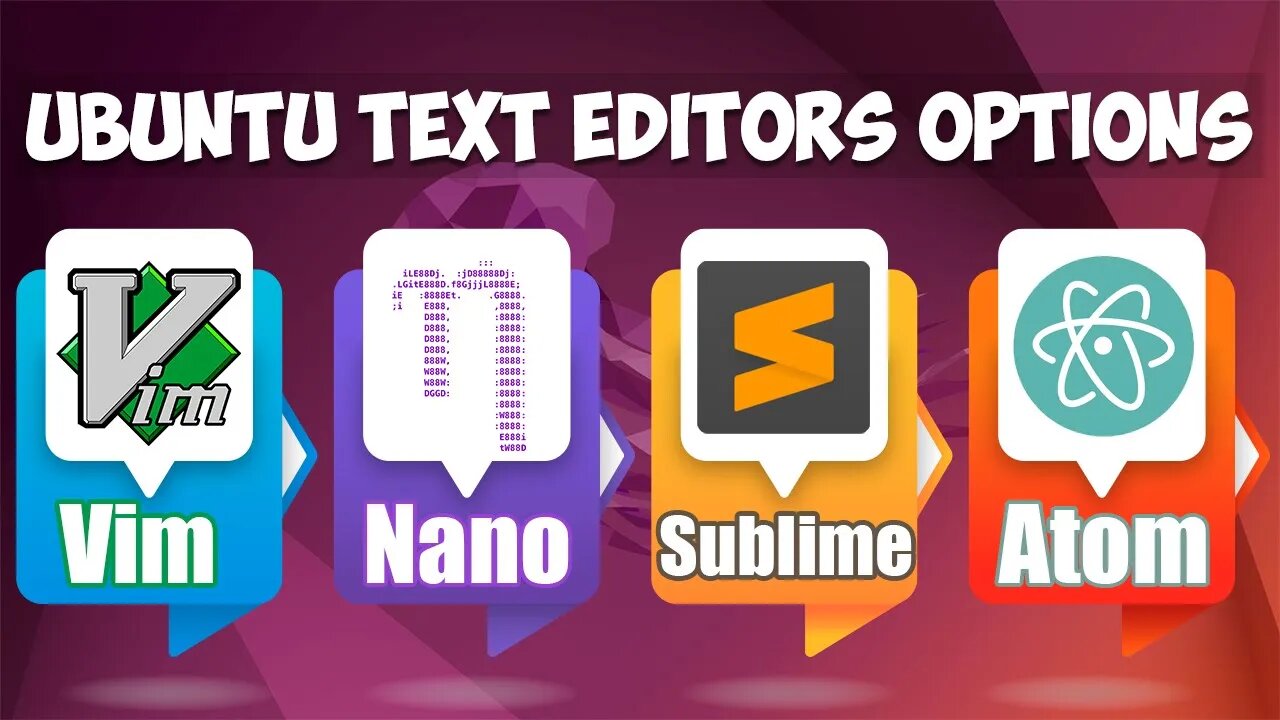 Ubuntu Text Editors Options